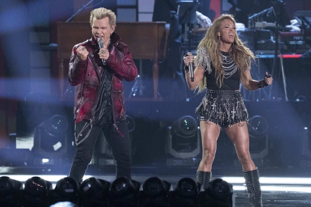 Billy Idol, Carrie Underwood; Photo by Disney/Eric McCandless