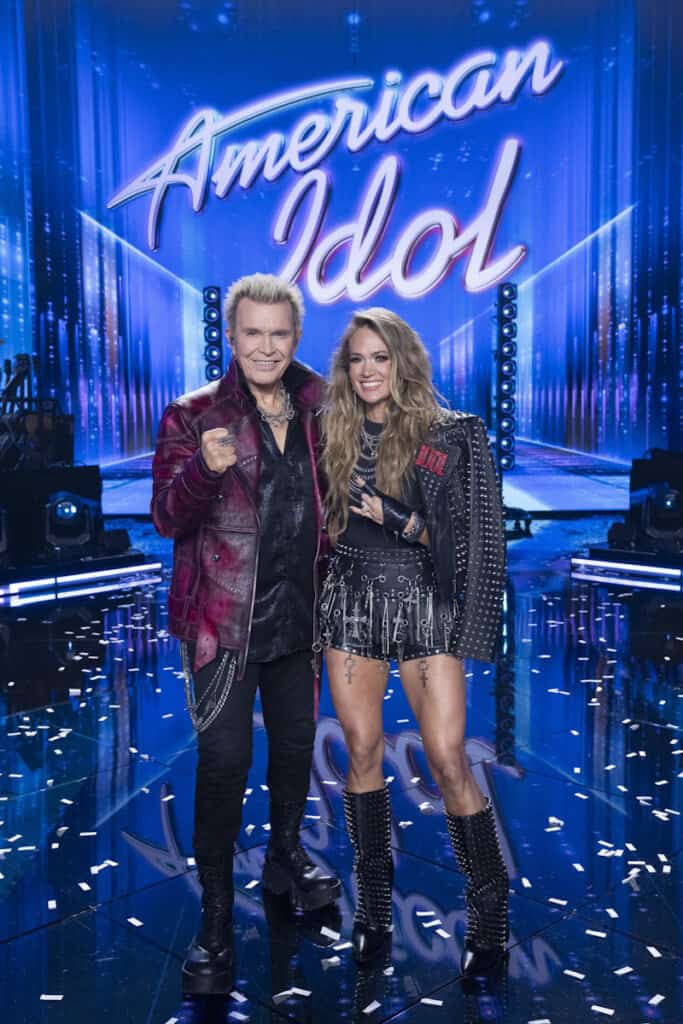 Billy Idol, Carrie Underwood; Photo by Disney/Eric McCandless