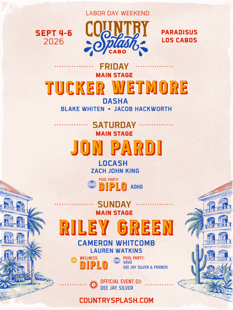 Country Splash Daily Lineup
