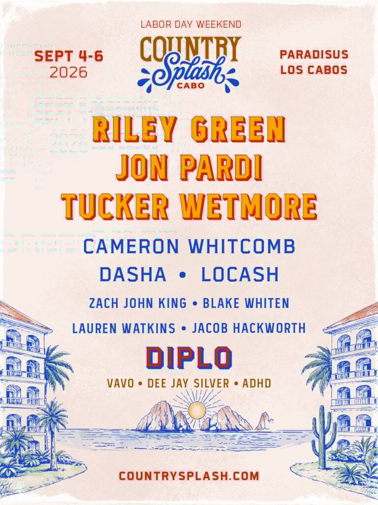 Country Splash Brings Riley Green, Jon Pardi and Tucker Wetmore to Cabo for a First-of-Its-Kind Festival