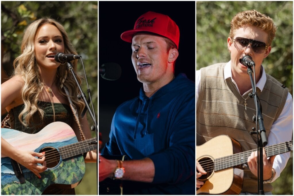 Emily Ann Roberts, Parker McCollum, Ty Myers; Photo Courtesy of Backstage Access Presents / Ryan Waneka