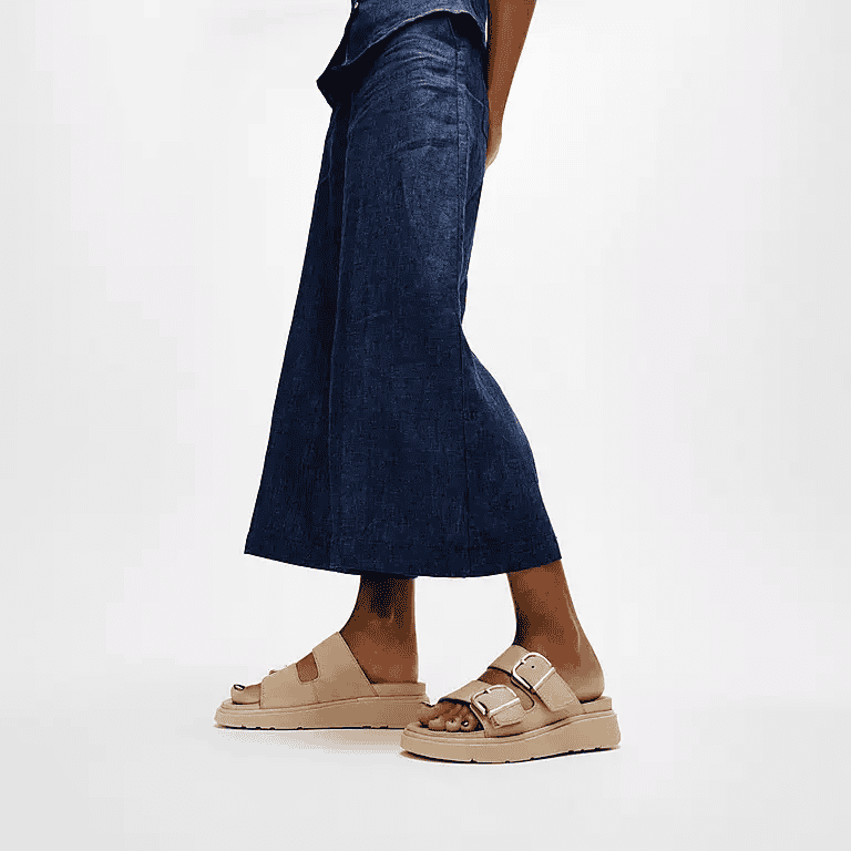 FitFlop - GEN-FF Buckle Two-Bar Suede Slides