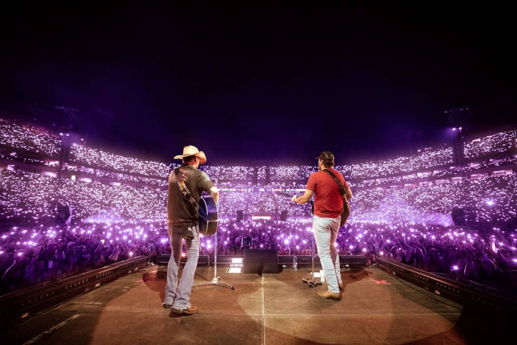 Jason Aldean, Luke Bryan; Photo by Matt Paskert