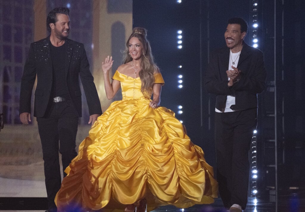 Luke Bryan, Carrie Underwood, Lionel Richie; Photo by Disney/Eric McCandless