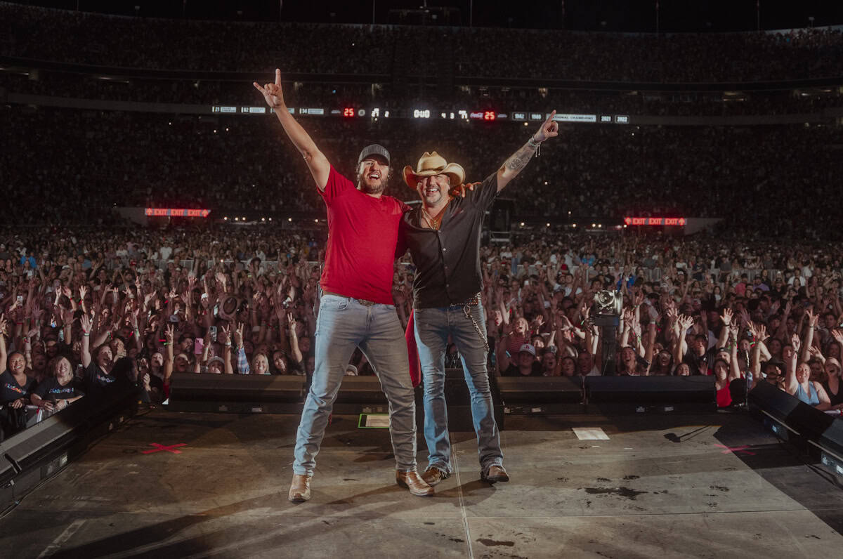 Luke Bryan, Jason Aldean; Photo by Cooper Smith
