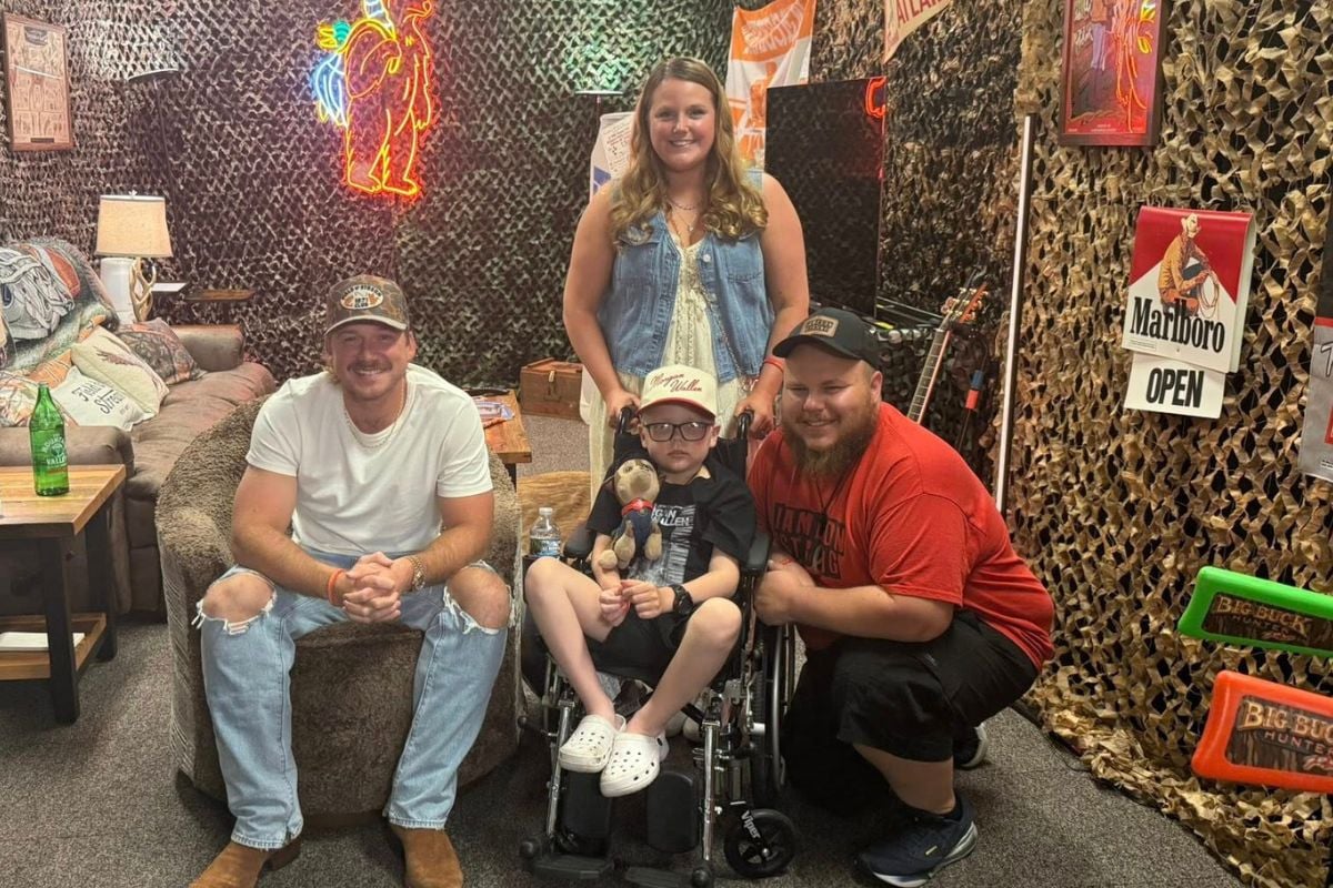 Morgan Wallen, Jameson and Family; Photo Courtesy Amanda Doud