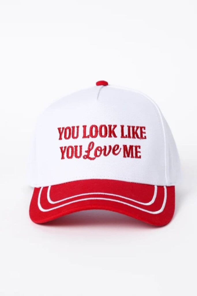 You Look Like You Love Me Trucker Hat; Pink Lily
