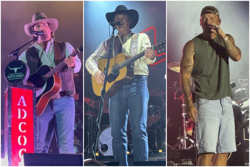 Gavin Adcock, Zach Top and Kane Brown at Country Thunder Florida 2026