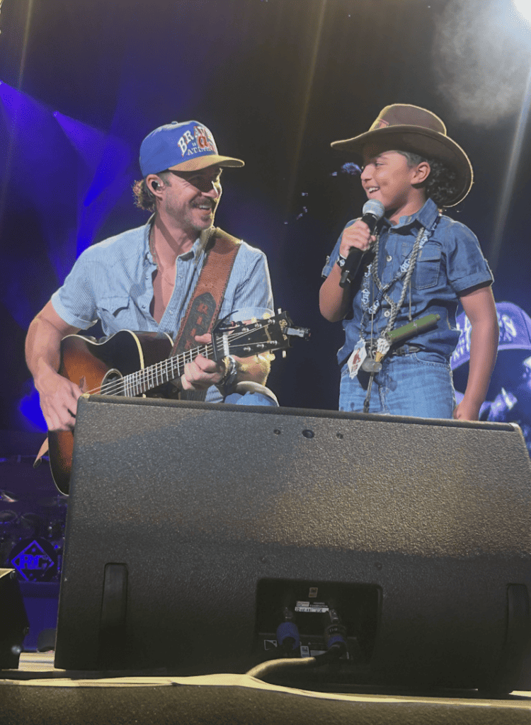Riley Green with Logan; Photo Provided