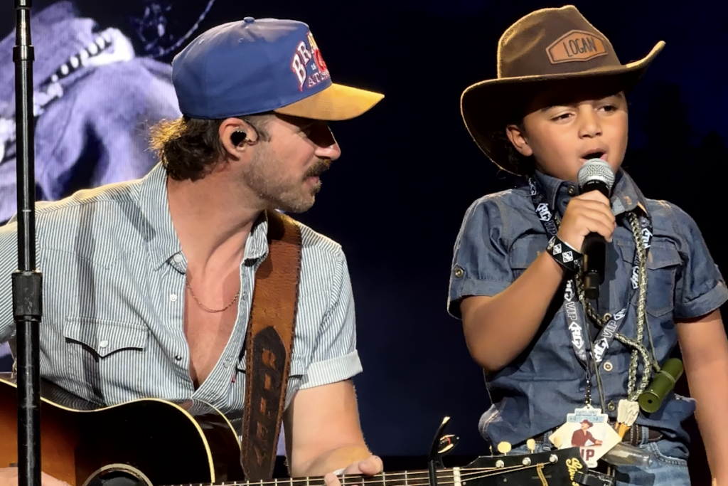 Riley Green with Logan; Photo Provided