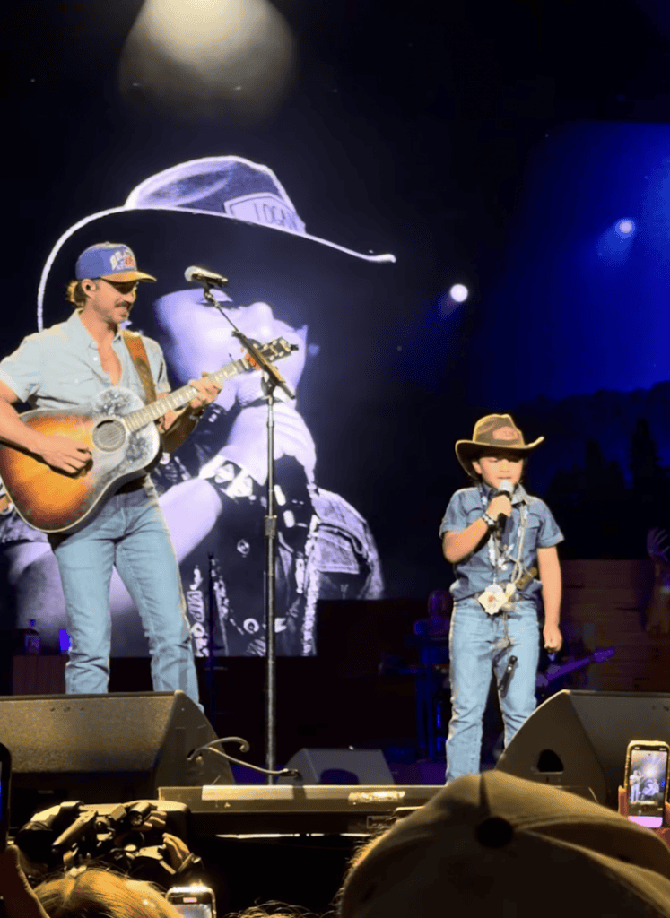 Riley Green with Logan; Photo Provided