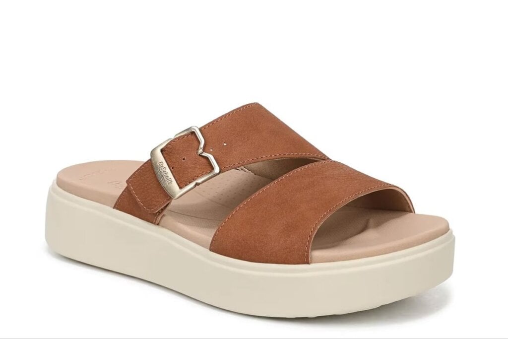 Honey Brown Dr. Scholl's Madison Cloud Platform Sandal; DSW