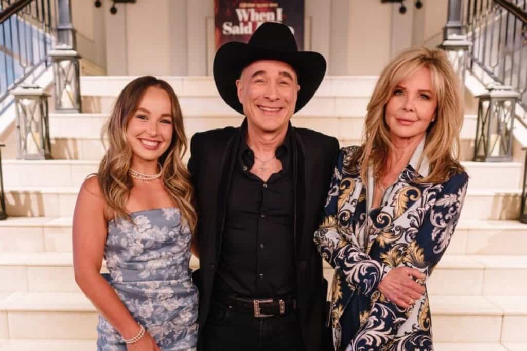 Lily Pearl Black, Clint Black, Lisa Hartman Black; Photo Courtesy of Clint Black