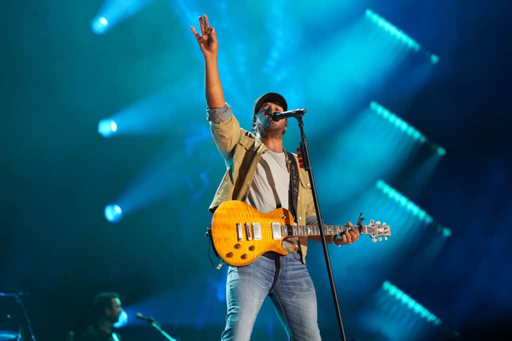 Luke Bryan performs at Nissan Stadium on Sunday June 7, 2026, during CMA Fest presented by SoFi in downtown Nashville; Photo Courtesy CMA 