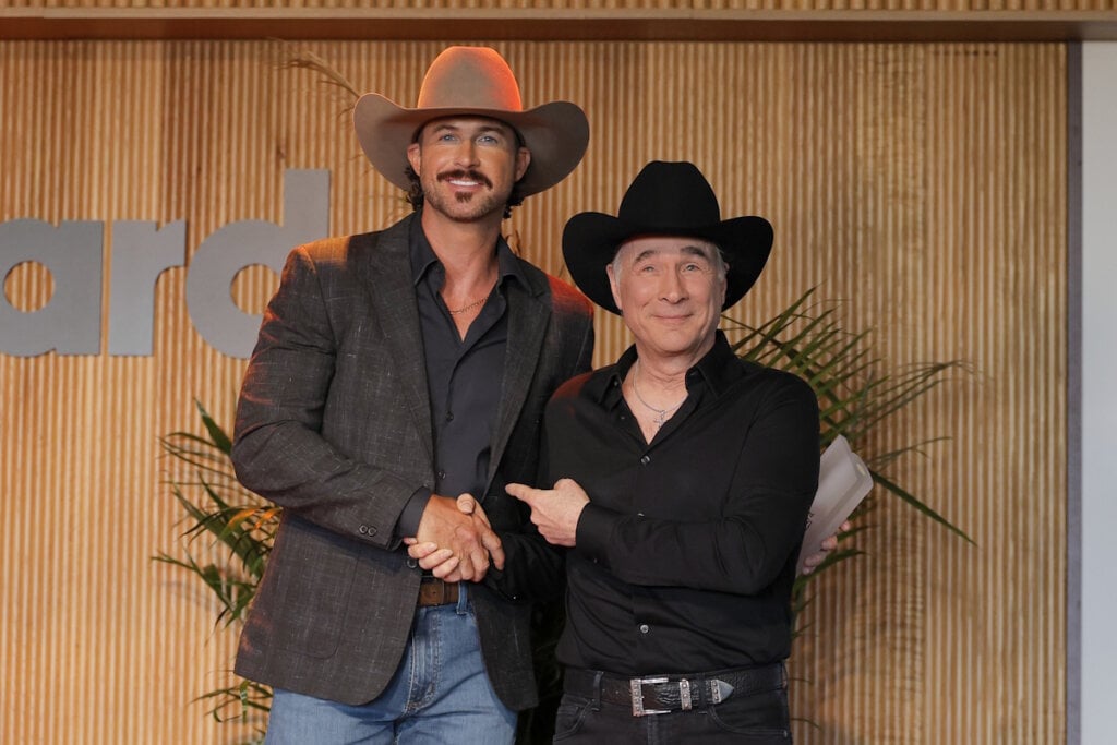 Riley Green and Clint Black at the Billboard Country Power Players 2026; Photo Courtesy of Billboard