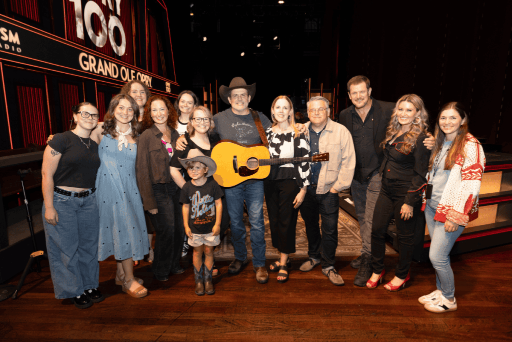 The Opry team congratulates Rhett Akins on his invite to become a member of the family. Photos credit: © Grand Ole Opry, photos by Chris Hollo