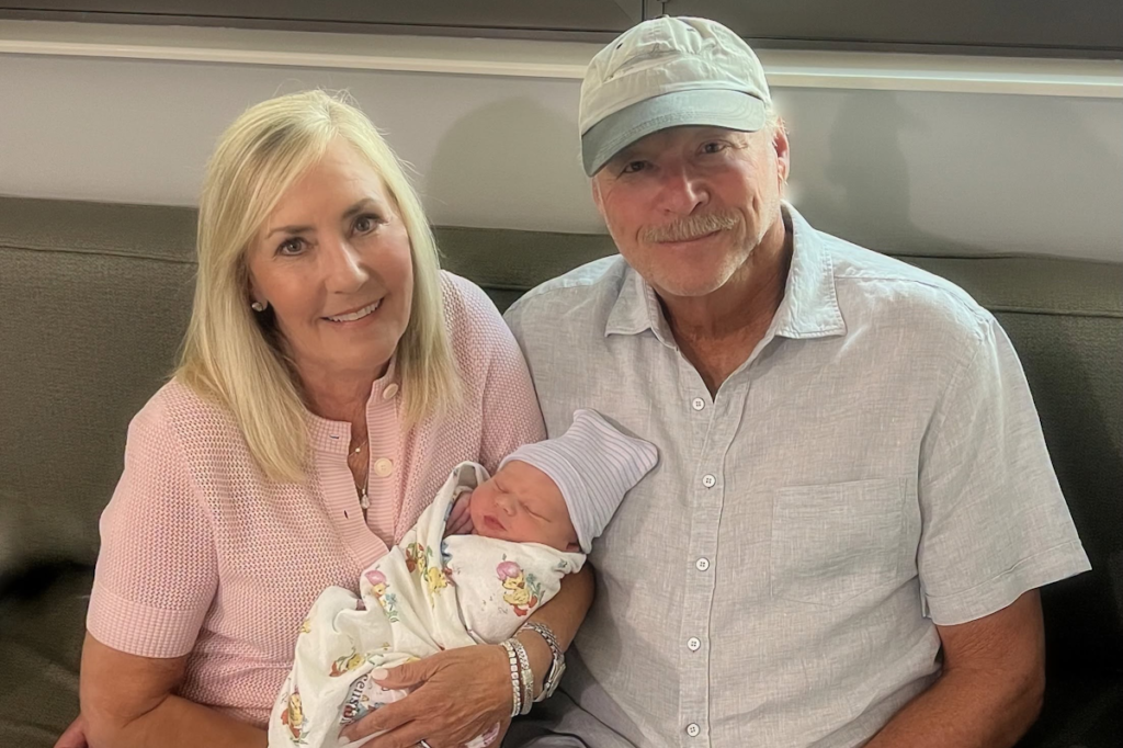 Alan Jackson, Denise Jackson, Grandson Samuel Hudson; Photo Courtesy Alan Jackson