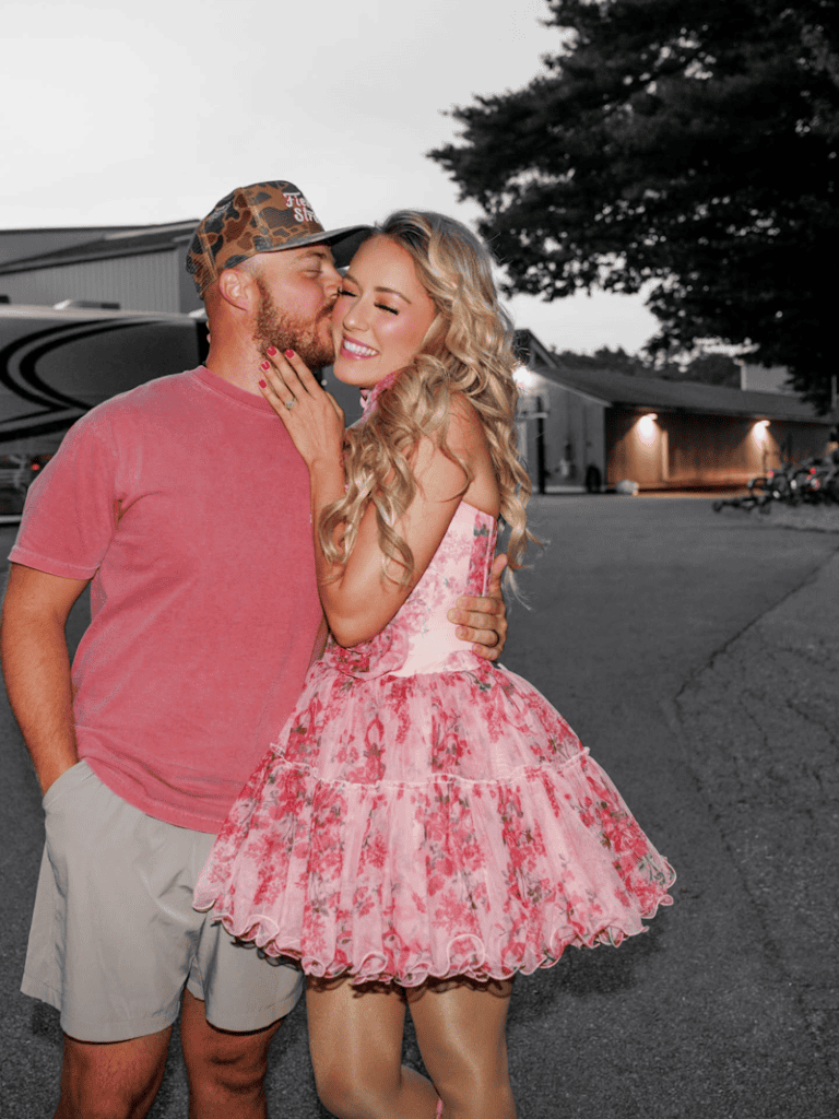 Emily Ann Roberts with Husband Chris; Photo via Facebook