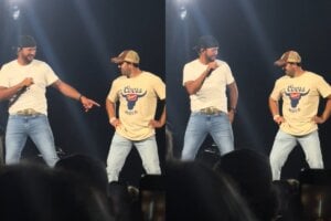 Luke Bryan, Colin - Moline, IL; Photos via TikTok