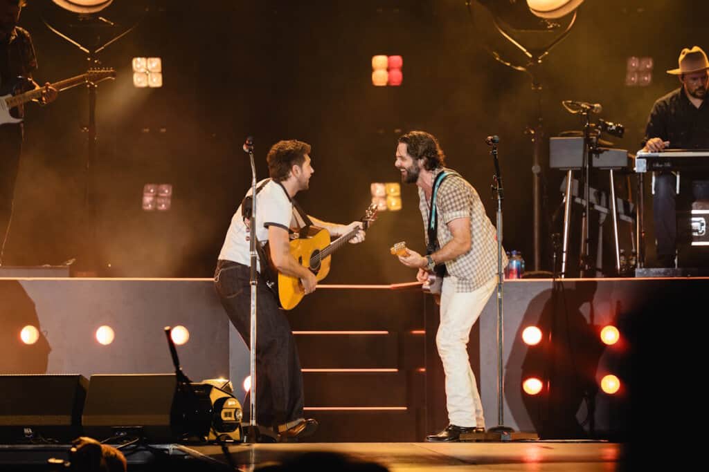 Niall Horan, Thomas Rhett; Photo by Nick Bastoky