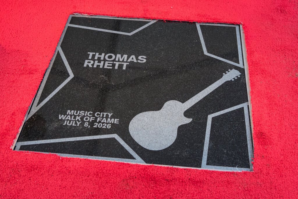 Thomas Rhett Music City Walk of Fame; Photo by Andrew Wendowski