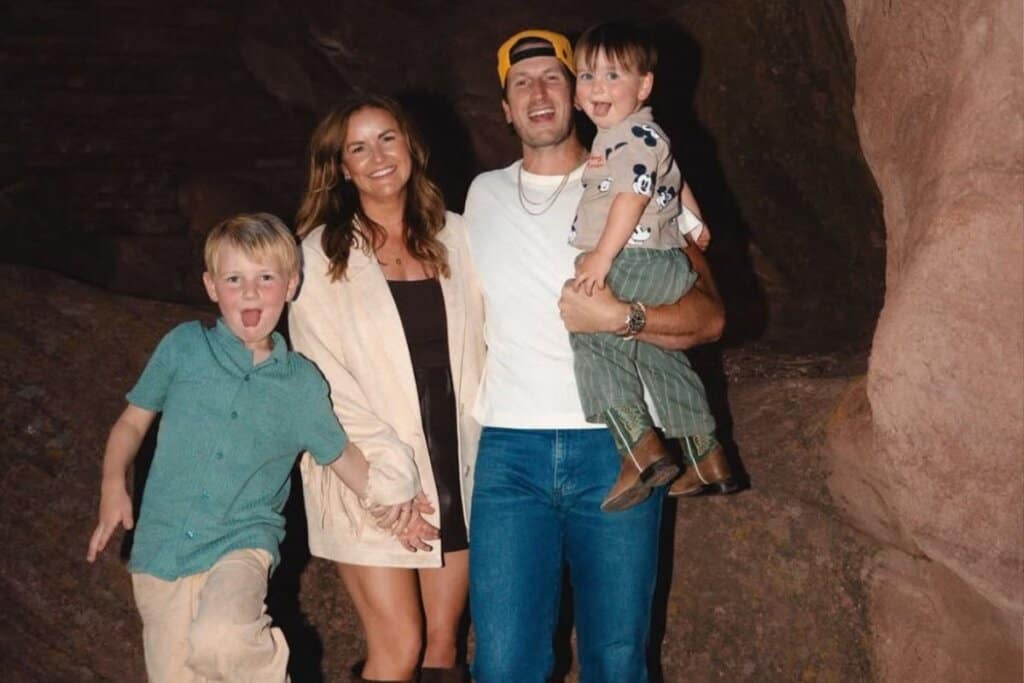 Russell Dickerson and family; Photo via Instagram