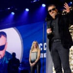 Eric Church accepts the ACM Icon Award onstage from Sheryl Crow (L) during the 19th ACM® Honors™ at The Pinnacle on August 19, 2026 in Nashville, Tennessee; Photo by Jason Kempin/Getty Images for ACM
