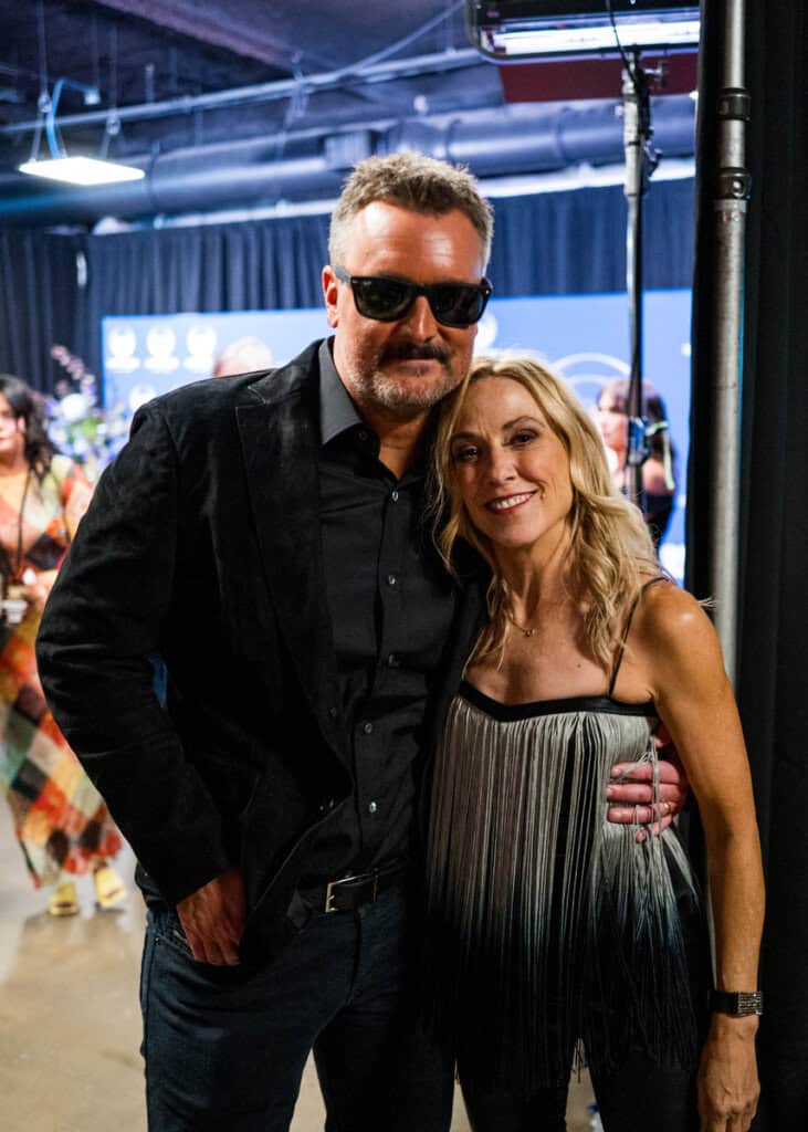 Eric Church and Sheryl Crow pose backstage during the 19th ACM® Honors™ at The Pinnacle on August 19, 2026 in Nashville, Tennessee; Photo by John Shearer/Getty Images for ACM