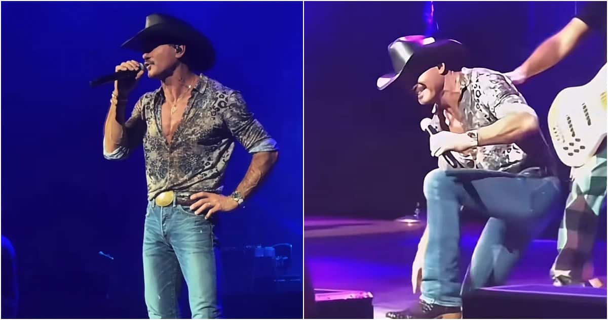 WATCH: Tim McGraw Suffers Onstage Fall During 'I Like It, I Love It' Performance in Cincinnati - Country Now