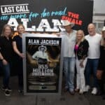 (L-to-R: Morna Willens, RIAA Chief Policy Officer; Jackie Jones, RIAA SVP Artist & Industry Relations; Alan Jackson, Denise Jackson, Mike Harris, MCA President/CEO; Stephanie Wright, MCA EVP/Head of A&R)