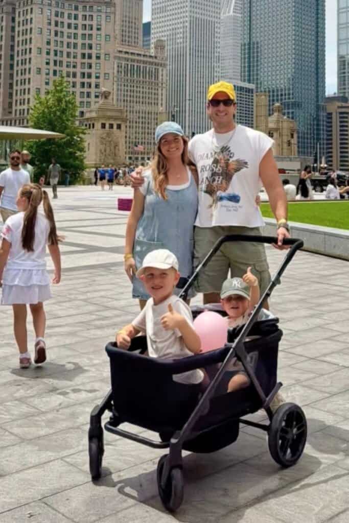 Russell Dickerson and family; Photo via Instagram