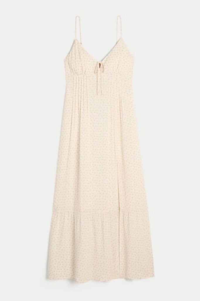 Pintuck Maxi Dress; Hollister