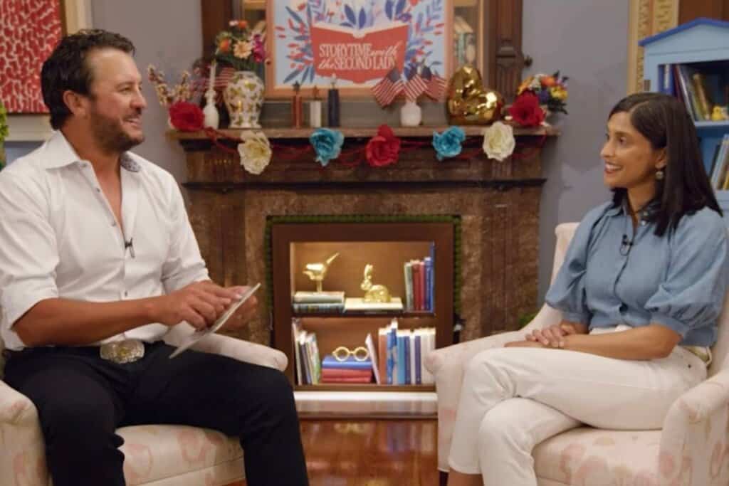 Luke Bryan Opens Up About Finding Songwriting Inspiration In Everyday Life During Conversation With Second Lady Usha Vance