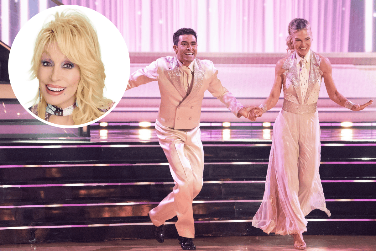 Julia Stiles, Ezra Sosa; Photo by Disney/Eric Mccandless, Dolly Parton; Photo Provided