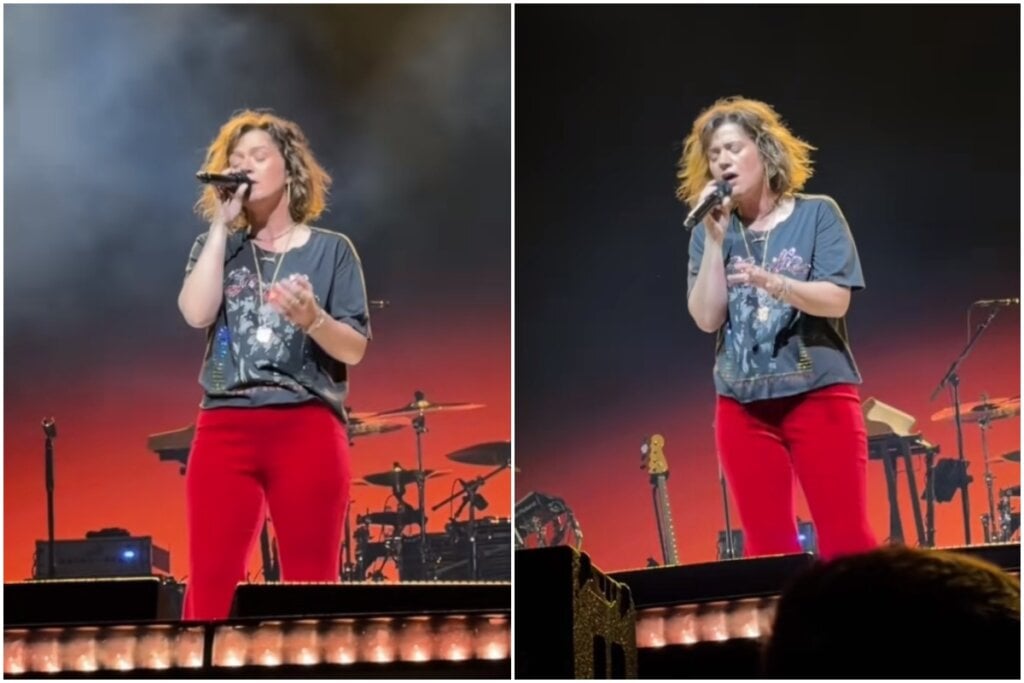 Kelly Clarkson; Photos via TikTok