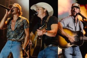 Tucker Wetmore, Jon Pardi, Riley Green at Country Splash; Photos by @daniel.pressplay