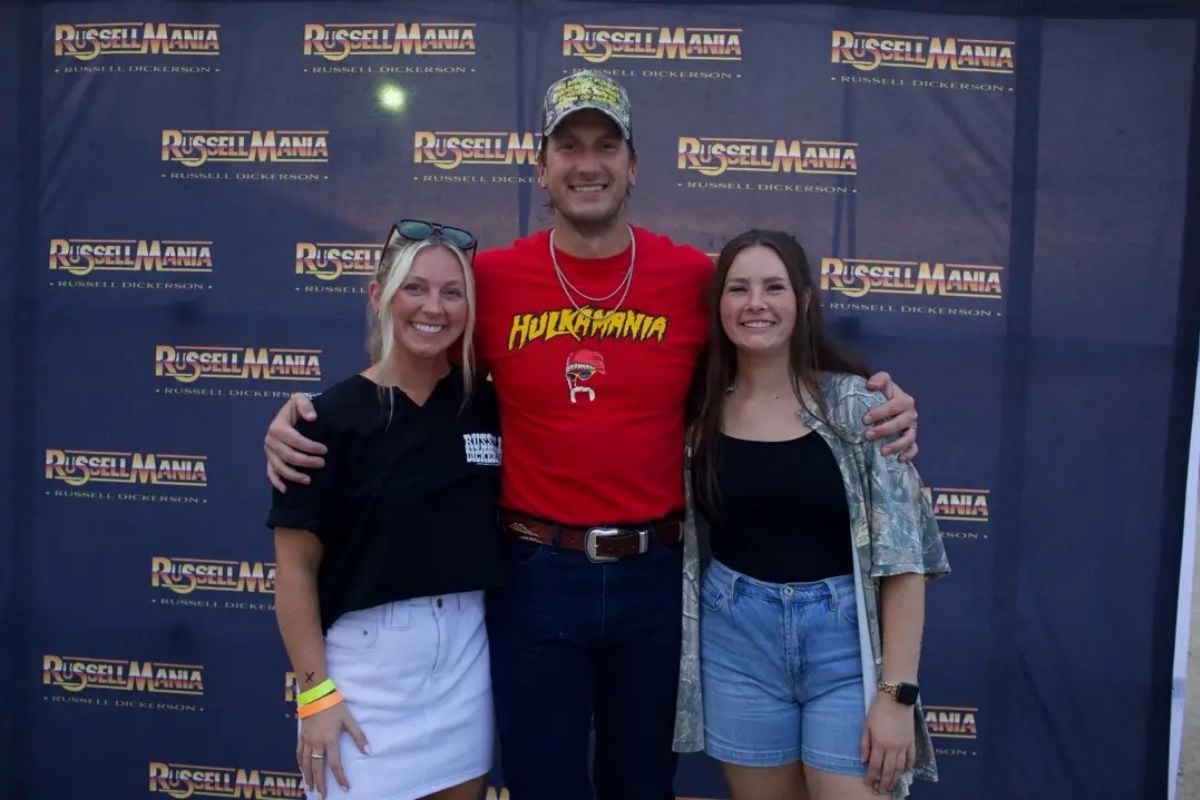 Russell Dickerson with Tori And Brooke; Photo Provided