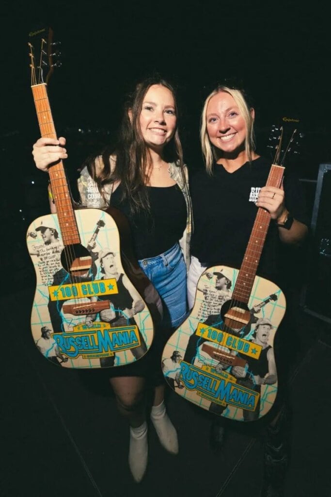 Russell Dickerson with Tori And Brooke; Photo Provided