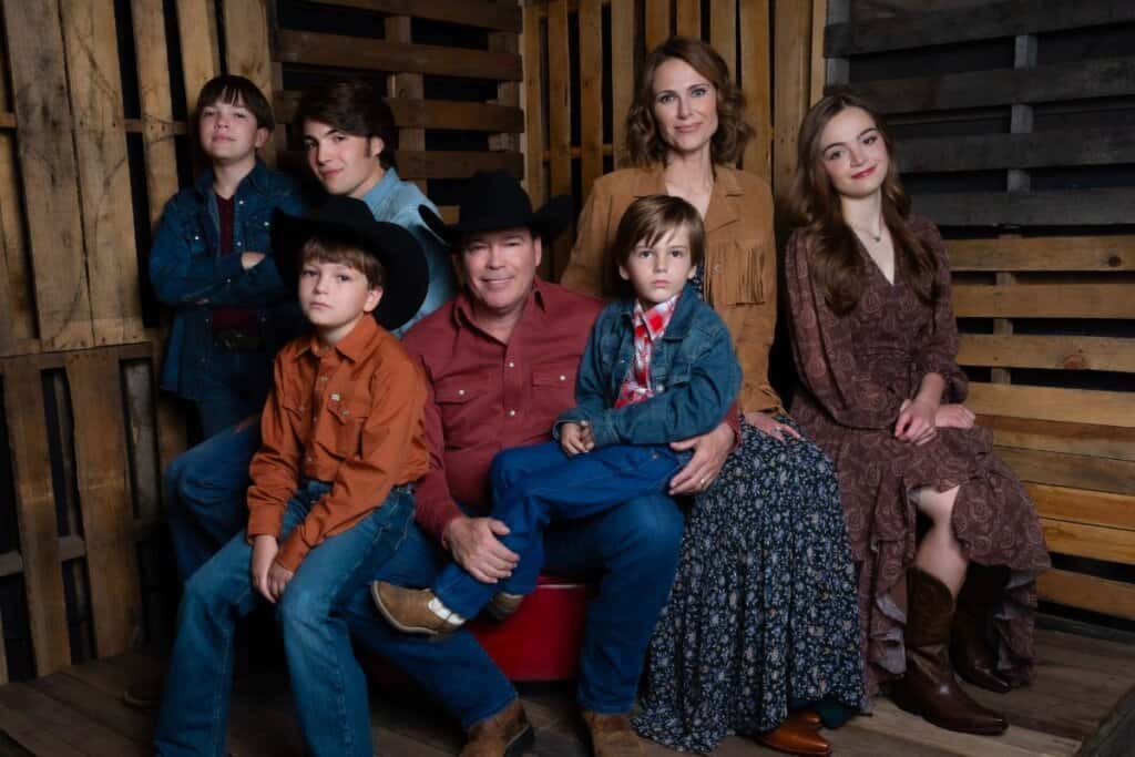Clay Walker and Family; Photo by Jeff Fasano