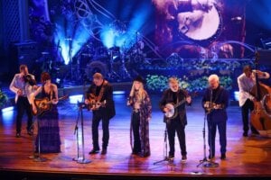 Lainey Wilson, Vince Gill, Béla Fleck, Ricky Skaggs, and Molly Tuttle; Photo by Kayla Schoen/CMA