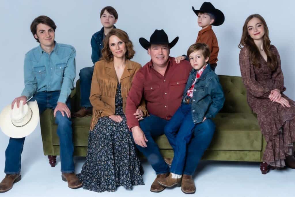 Clay Walker and Family; Photo by Jeff Fasano
