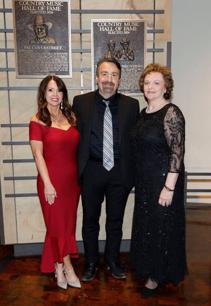Lisa Stanley, Ralph Stanley II and Jeanie Stanley attend the Country Music Hall of Fame and Museum Class of 2026 Medallion Ceremony at Country Music Hall of Fame and Museum on October 18, 2026 in Nashville, Tennessee; Photo by Jason Kempin/Getty Images for Country Music Hall of Fame and Museum