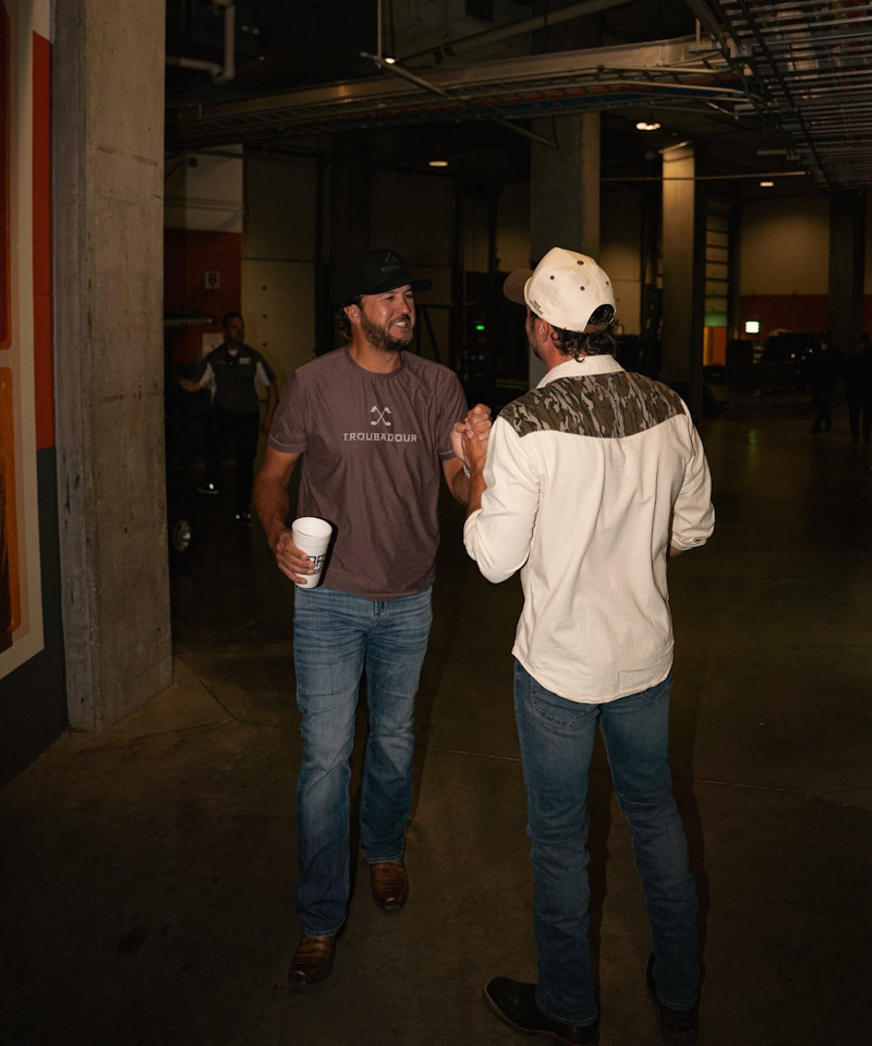 Drew Baldridge, Luke Bryan; Photo Courtesy of Drew Baldridge