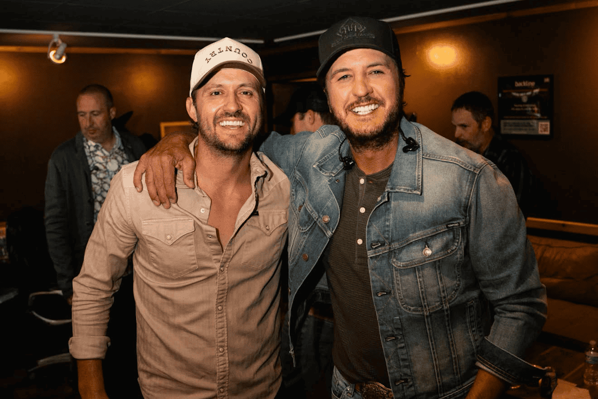 Drew Baldridge, Luke Bryan; Photo Courtesy of Drew Baldridge