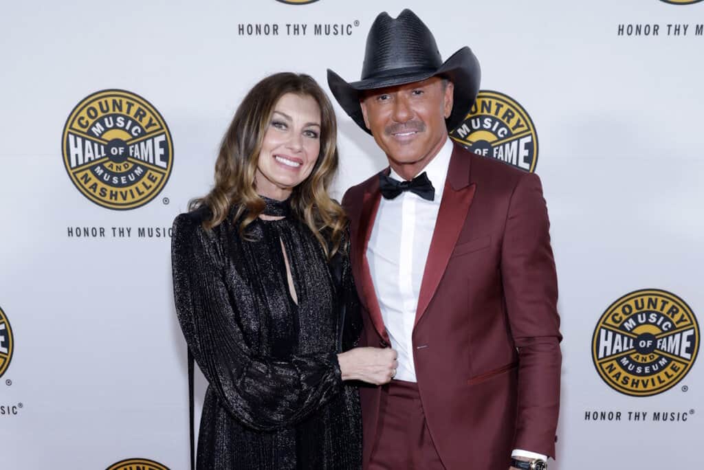 Faith Hill and Tim McGraw attend the Country Music Hall of Fame and Museum Class of 2026 Medallion Ceremony at Country Music Hall of Fame and Museum on October 18, 2026 in Nashville, Tennessee; Photo by Jason Kempin/Getty Images for Country Music Hall of Fame and Museum