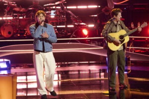 Evan James, Luke Curran; Photo by: Griffin Nagel/NBC