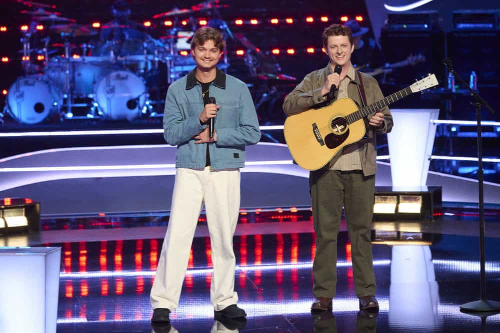 Evan James, Luke Curran; Photo by: Griffin Nagel/NBC