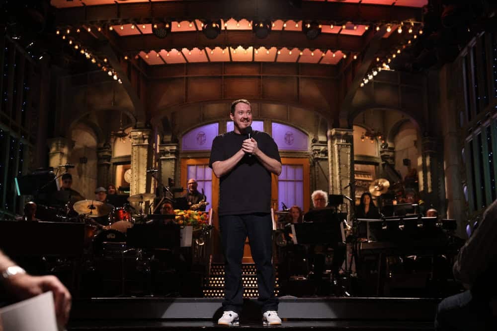 Host Shane Gillis during the monologue on Saturday, October 10, 2026; Photo by: Will Heath/NBC
