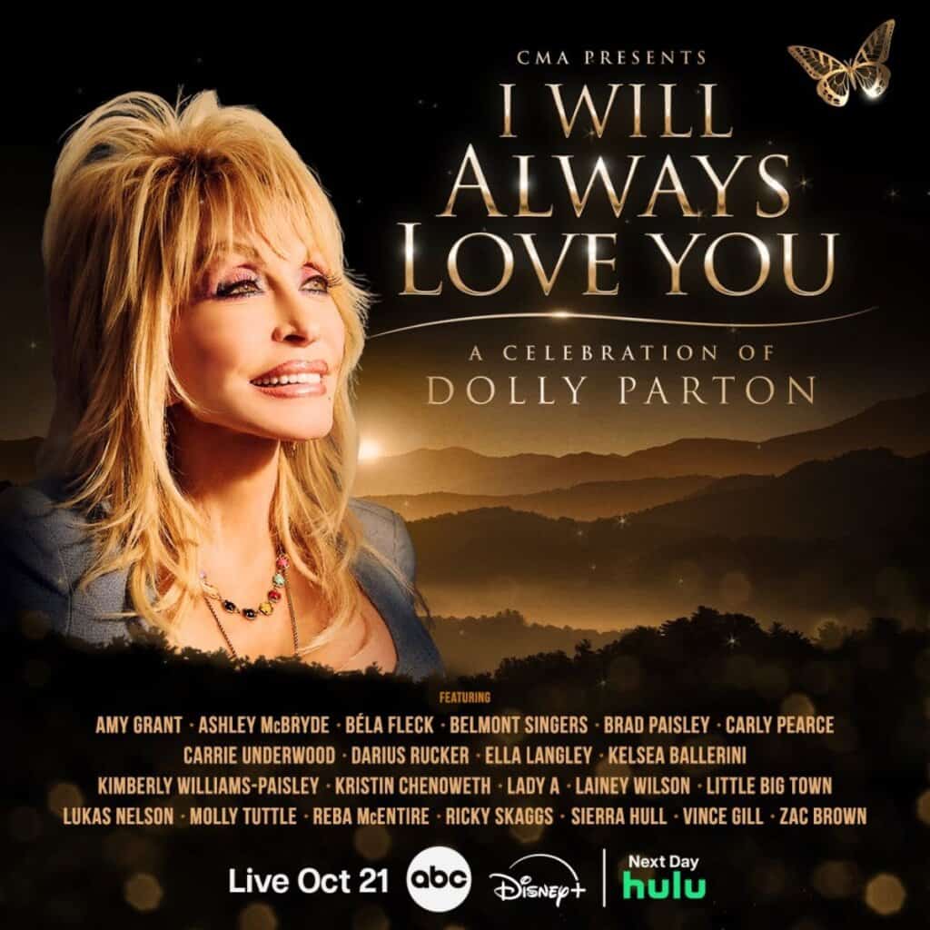 Dolly Parton; “CMA Presents I Will Always Love You: A Celebration of Dolly Parton”