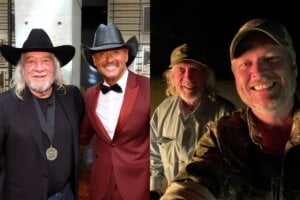 John Anderson, Tim McGraw; Photo by Terry Wyatt/Getty Images for Country Music Hall of Fame and Museum, Blake Shelton, John Anderson; Photo Courtesy Blake Shelton